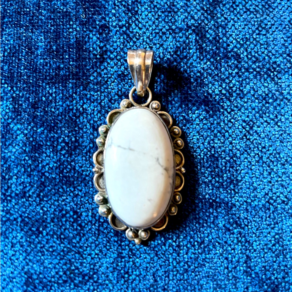 Sterling Silver Stone Pendant